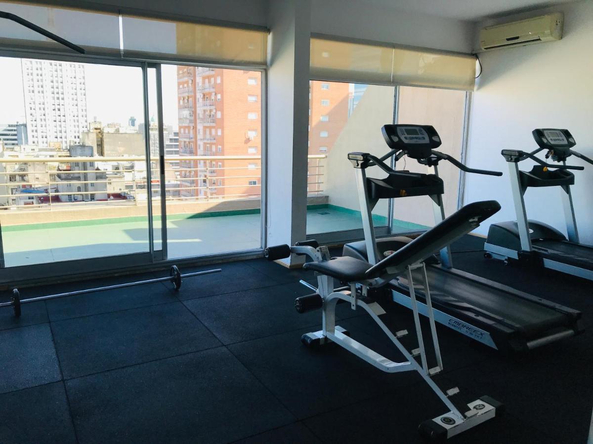 Apartamento Centrico Y Moderno Con Balcon, Piscina, Gimnasio Y Laundry Buenos Aires Kültér fotó