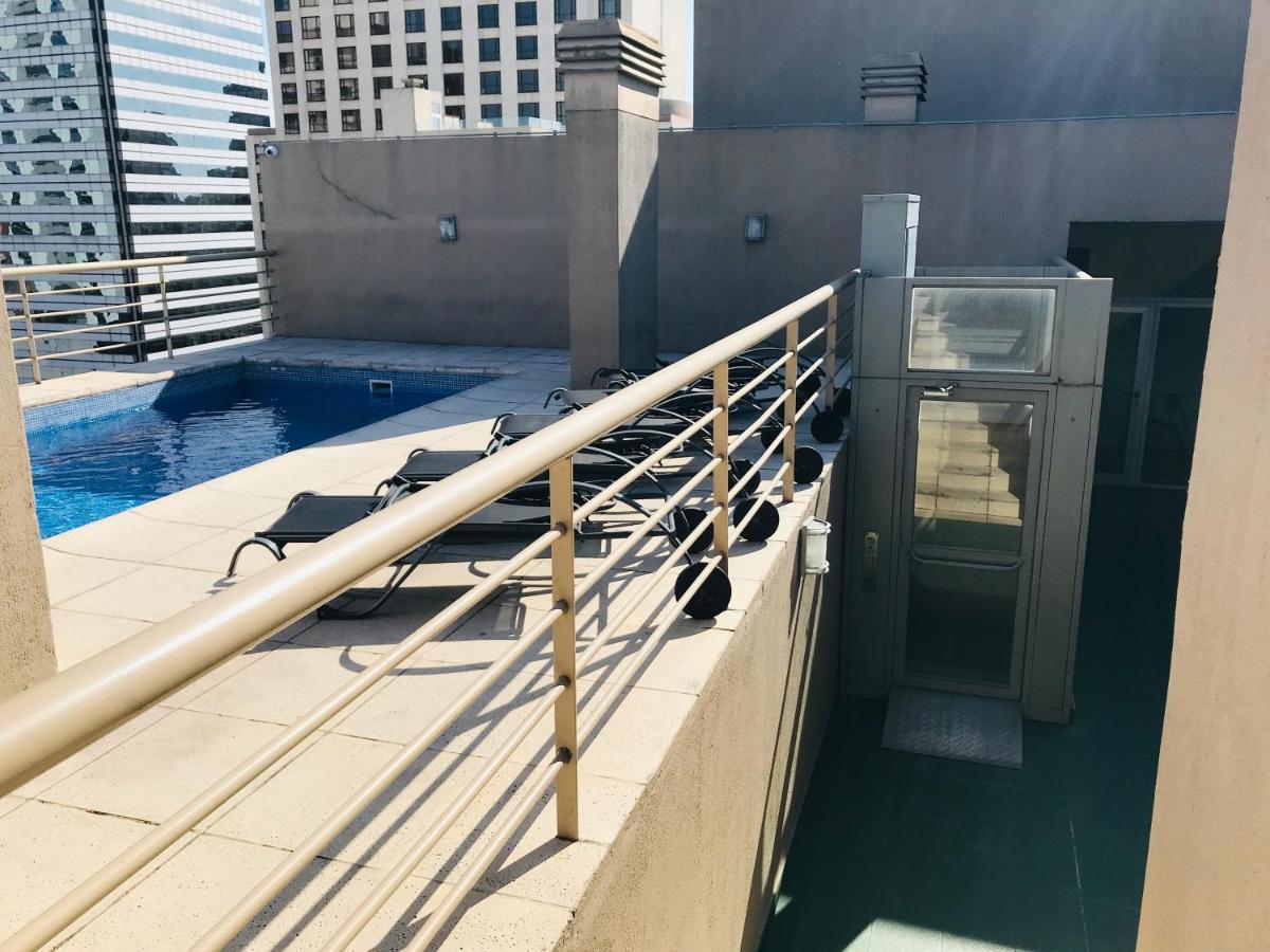 Apartamento Centrico Y Moderno Con Balcon, Piscina, Gimnasio Y Laundry Buenos Aires Kültér fotó